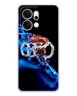 Чехол для OPPO Reno14 с картинкой «Энергия лого Audi»