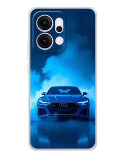 Чехол для OPPO Reno14 с картинкой «Audi — голубая энергия»
