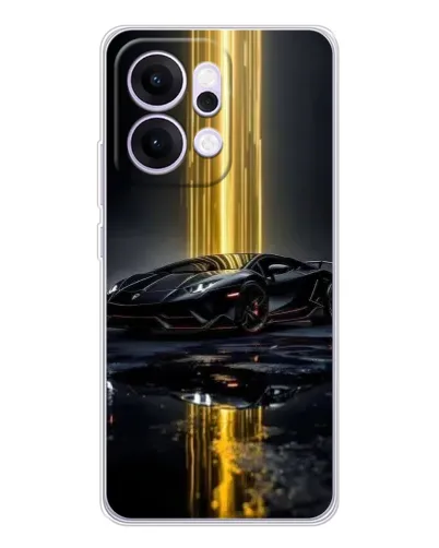 Чехол для OPPO Reno14 с картинкой «Ночной Lamborghini драйв»