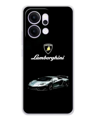Чехол для OPPO Reno14 с картинкой «Логотип Lamborghini классика»