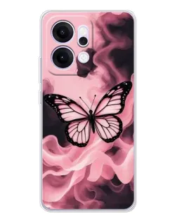 Чехол для OPPO Reno14 с картинкой «Бабочка в дыму» Чехол для OPPO Reno14 с картинкой «Бабочка в дыму»