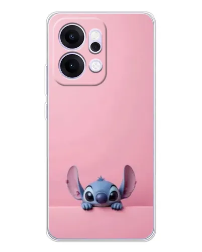 Чехол для OPPO Reno14 с картинкой «Stitch выглядывает»