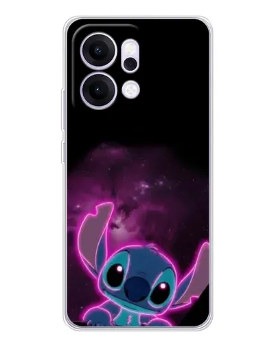 Чехол для OPPO Reno14 с картинкой «Неоновый Stitch»