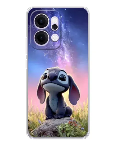 Чехол для OPPO Reno14 с картинкой «Стич на рассвете»