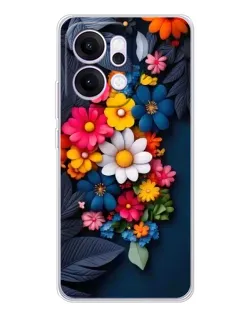 Чехол для OPPO Reno14 с картинкой «Цветочная феерия» Чехол для OPPO Reno14 с картинкой «Цветочная феерия»
