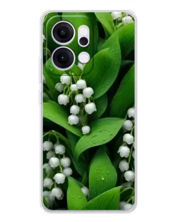 Чехол для OPPO Reno14 с картинкой «Ландыши в зелени» Чехол для OPPO Reno14 с картинкой «Ландыши в зелени»