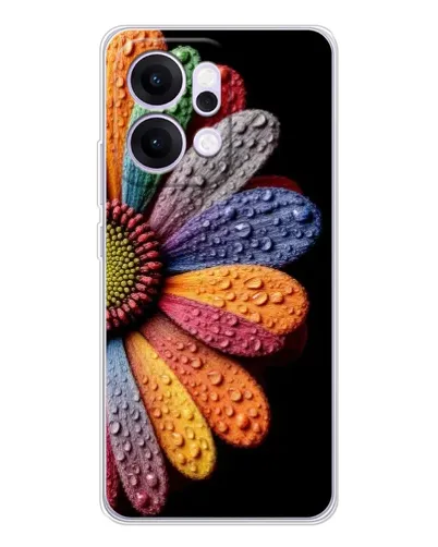 Чехол для OPPO Reno14 с картинкой «Радужный цветок»