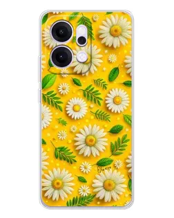 Чехол для OPPO Reno14 с картинкой «Ромашковое солнце» Чехол для OPPO Reno14 с картинкой «Ромашковое солнце»