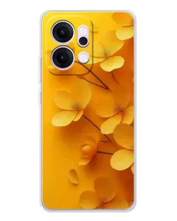 Чехол для OPPO Reno14 с картинкой «Золотые лепестки» Чехол для OPPO Reno14 с картинкой «Золотые лепестки»