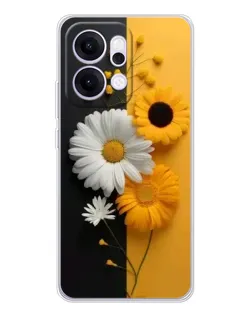 Чехол для OPPO Reno14 с картинкой «Подсолнух и ромашка» Чехол для OPPO Reno14 с картинкой «Подсолнух и ромашка»