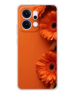 Чехол для OPPO Reno14 с картинкой «Оранжевые герберы» Чехол для OPPO Reno14 с картинкой «Оранжевые герберы»
