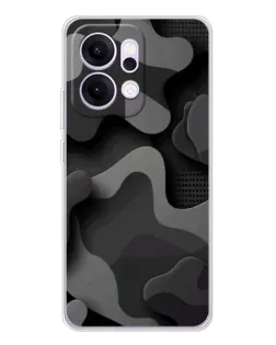Чехол для OPPO Reno14 с картинкой «Темный абстрактный камуфляж» Чехол для OPPO Reno14 с картинкой «Темный абстрактный камуфляж»