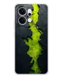 Чехол для OPPO Reno14 с картинкой «Салатовый разлом скалы» Чехол для OPPO Reno14 с картинкой «Салатовый разлом скалы»