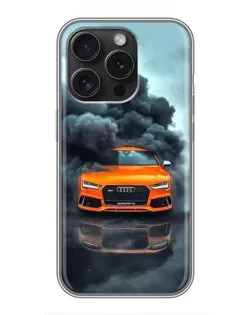 Чехол для OPPO Reno15 Pro с картинкой «Audi в облаках дыма»