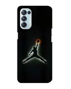 Чехол для OPPO Reno5 4G с картинкой «Jordan Gradient Logo» Чехол для OPPO Reno5 4G с картинкой «Jordan Gradient Logo»