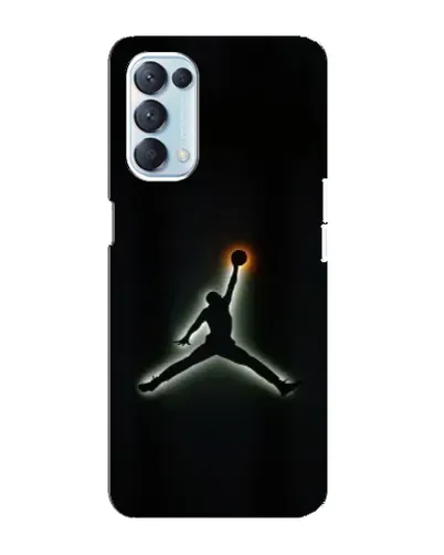Чехол для OPPO Reno5 4G с картинкой «Jordan Gradient Logo»