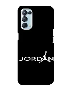 Чехол для OPPO Reno5 4G с картинкой «Jordan White Logo» Чехол для OPPO Reno5 4G с картинкой «Jordan White Logo»