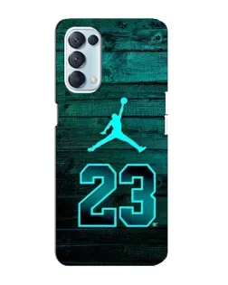Чехол для OPPO Reno5 4G с картинкой «Jordan Cyan 23» Чехол для OPPO Reno5 4G с картинкой «Jordan Cyan 23»