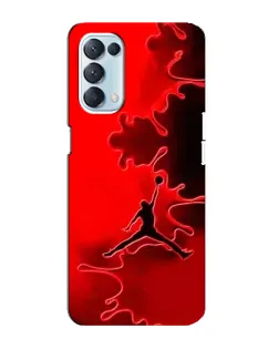 Чехол для OPPO Reno5 4G с картинкой «Jordan Red Smoke» Чехол для OPPO Reno5 4G с картинкой «Jordan Red Smoke»