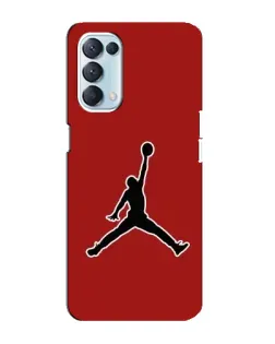 Чехол для OPPO Reno5 4G с картинкой «Jordan Red Back» Чехол для OPPO Reno5 4G с картинкой «Jordan Red Back»