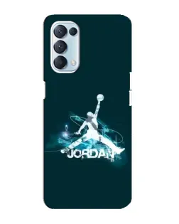 Чехол для OPPO Reno5 4G с картинкой «Jordan Blue Fire» Чехол для OPPO Reno5 4G с картинкой «Jordan Blue Fire»