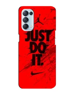 Чехол для OPPO Reno5 4G с картинкой «Nike Just Do It» Чехол для OPPO Reno5 4G с картинкой «Nike Just Do It»