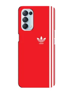 Чехол для OPPO Reno5 4G с картинкой «Красный минимализм Adidas» Чехол для OPPO Reno5 4G с картинкой «Красный минимализм Adidas»