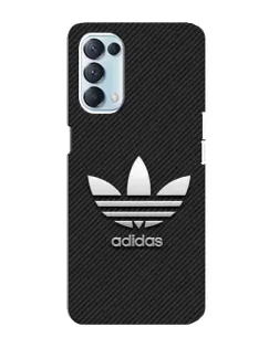 Чехол для OPPO Reno5 4G с картинкой «Adidas Карбоновая текстура»