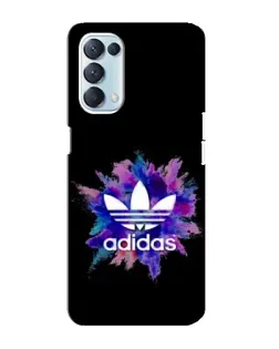 Чехол для OPPO Reno5 4G с картинкой «Взрыв красок Adidas»