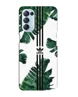 Чехол для OPPO Reno5 4G с картинкой «Пальмовые листья адидас»