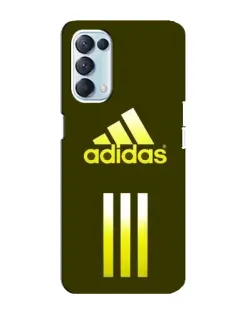 Чехол для OPPO Reno5 4G с картинкой «Оливковый градиент Adidas»