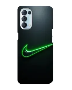 Чохол для OPPO Reno5 4G з картинкою «Неоновий контур Nike» Чохол для OPPO Reno5 4G з картинкою «Неоновий контур Nike»