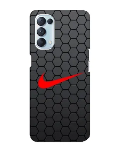Чехол для OPPO Reno5 4G с картинкой «Nike — карбоновая сетка»