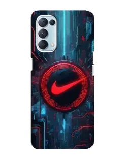 Чехол для OPPO Reno5 4G с картинкой «Техногенный стиль Nike» Чехол для OPPO Reno5 4G с картинкой «Техногенный стиль Nike»