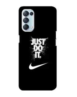Чехол для OPPO Reno5 4G с картинкой «Текстовый принт Nike» Чехол для OPPO Reno5 4G с картинкой «Текстовый принт Nike»