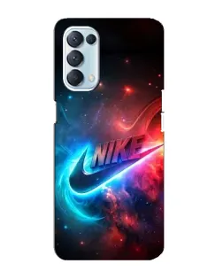 Чехол для OPPO Reno5 4G с картинкой «Огненный логотип Nike» Чехол для OPPO Reno5 4G с картинкой «Огненный логотип Nike»