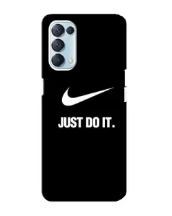Чехол для OPPO Reno5 4G с картинкой «Классический принт Nike» Чехол для OPPO Reno5 4G с картинкой «Классический принт Nike»