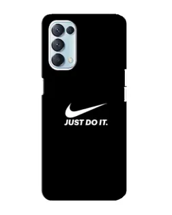 Чехол для OPPO Reno5 4G с картинкой «Минимализм от Nike» Чехол для OPPO Reno5 4G с картинкой «Минимализм от Nike»