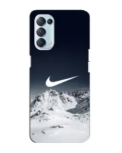 Чехол для OPPO Reno5 4G с картинкой «Nike — зимние горы» Чехол для OPPO Reno5 4G с картинкой «Nike — зимние горы»