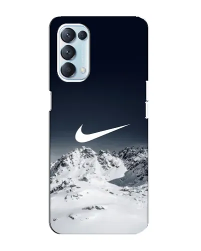 Чехол для OPPO Reno5 4G с картинкой «Nike — зимние горы»
