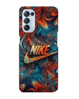Чехол для OPPO Reno5 4G с картинкой «Nike в абстракции» Чехол для OPPO Reno5 4G с картинкой «Nike в абстракции»