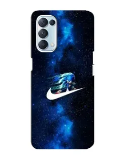 Чехол для OPPO Reno5 4G с картинкой «Звездный путь Nike» Чехол для OPPO Reno5 4G с картинкой «Звездный путь Nike»