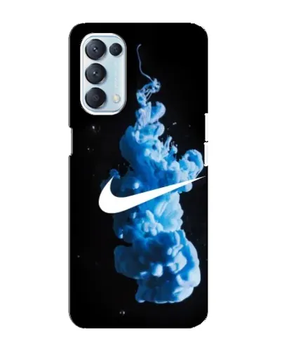 Чехол для OPPO Reno5 4G с картинкой «Nike и синий дым»