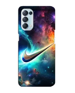 Чехол для OPPO Reno5 4G с картинкой «Космический Nike Swoosh» Чехол для OPPO Reno5 4G с картинкой «Космический Nike Swoosh»