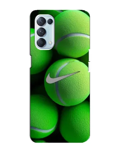 Чехол для OPPO Reno5 4G с картинкой «Теннисные мячи Найк»