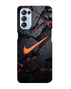 Чехол для OPPO Reno5 4G с картинкой «Nike — эффект разломов» Чехол для OPPO Reno5 4G с картинкой «Nike — эффект разломов»