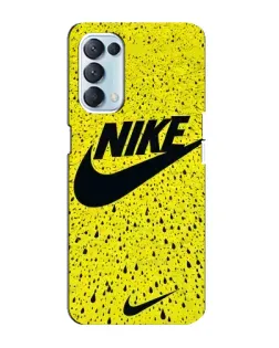 Чехол для OPPO Reno5 4G с картинкой «Желтый текстурный Nike» Чехол для OPPO Reno5 4G с картинкой «Желтый текстурный Nike»