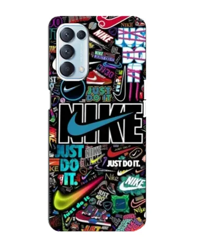 Чехол для OPPO Reno5 4G с картинкой «Яркий коллаж Nike» Чехол для OPPO Reno5 4G с картинкой «Яркий коллаж Nike»