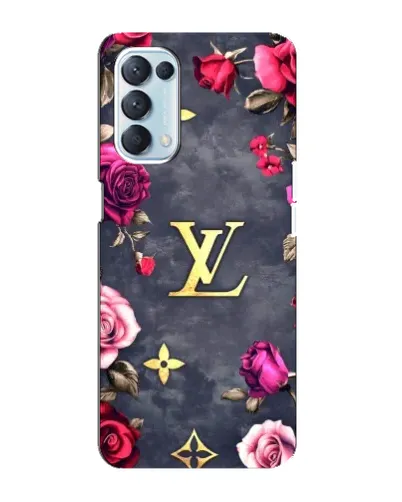 Чехол для OPPO Reno5 4G с картинкой «Цветочный Louis Vuitton»