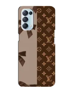Чехол для OPPO Reno5 4G с картинкой «Louis Vuitton — банты»